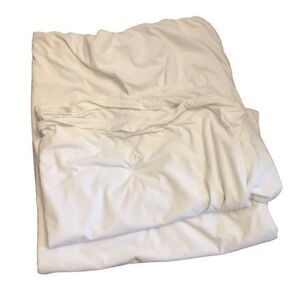 Pottery Barn Kids White Soft Velour Duvet Cover Twin 68” x 86”